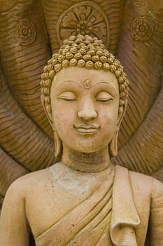 old Stone Buddha Statue at thailand.