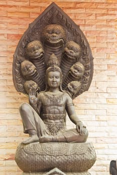 old Stone Buddha Statue at thailand