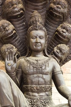 old Stone Buddha Statue at thailand