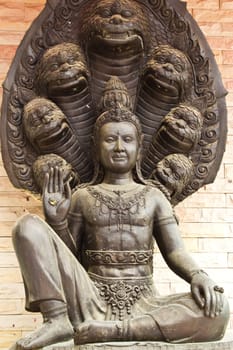 old Stone Buddha Statue at thailand