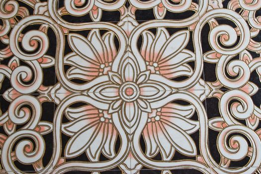 detail of Portuguese glazed tiles.