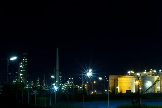 oil Refinery plant with Power generator at chalburi thailand