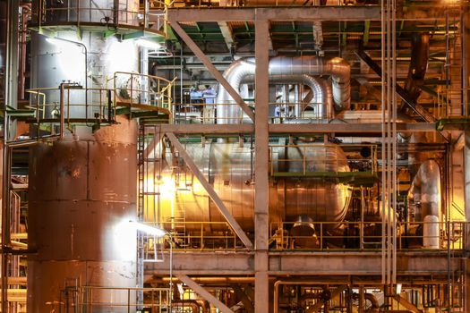  Night scene of Petro and chemica factory - Eastern of Thailand