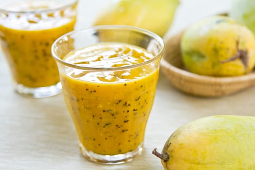 Fresh Mango with Passion fruit smoothie by fresh Mango