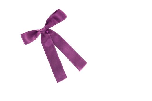 Purple Ribbon isolated on white background.
