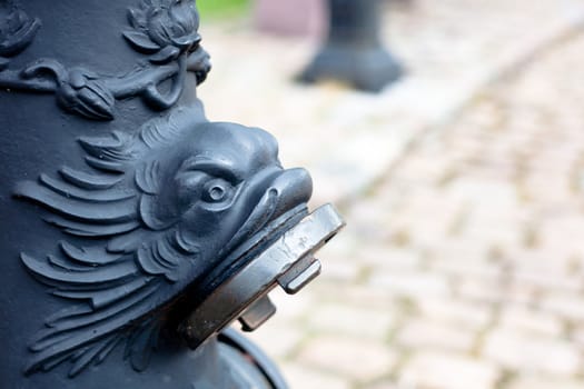 An old water pump in a form of monster
