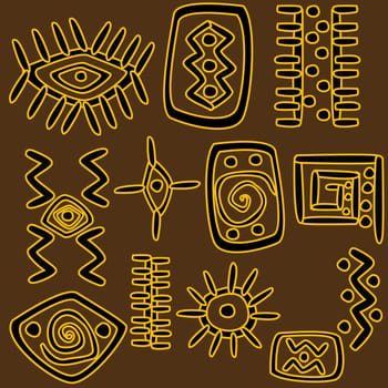 African motifs background