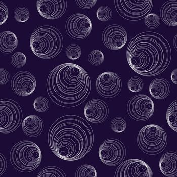 Abstract circles mouve background, seamless pattern