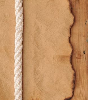 old paper with rope border 