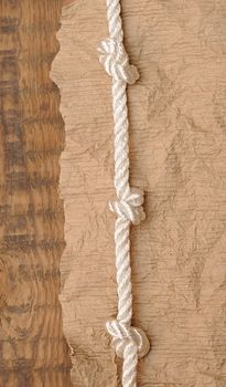 old paper with rope border 