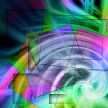 abstract colorful background, made of intersecting geometric figures