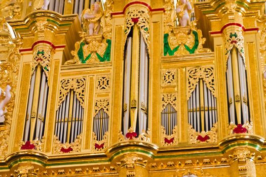 Impressive and magnificent church musical instrument