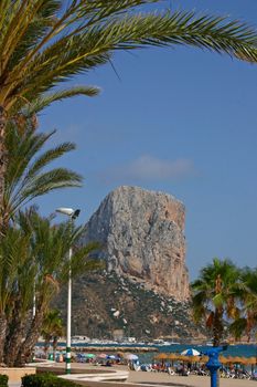 The famous rock penon de ifach in Calpe - Costa Blanca