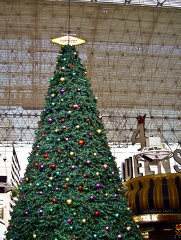 Christmas Tree in Freemont Street Las vegas