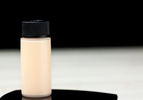 Sample of a foundation bottle for make up 