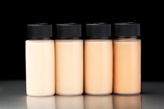 Sample of a foundation bottle for make up 