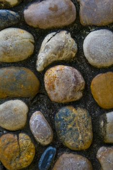 Background of brick wall texture at chonburi