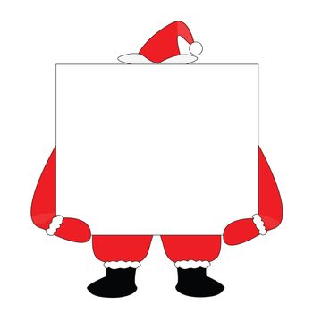 Santa Claus on white background.