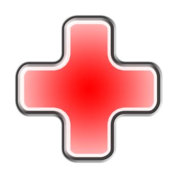 red cross render illustration