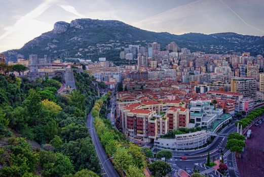 wide view of Monaco, Monte Carlo