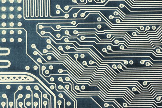 computer printed circuit board detailed fragment