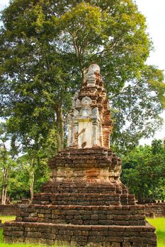 The ruins of the temple in history park sisatchanalai, Sukhothai