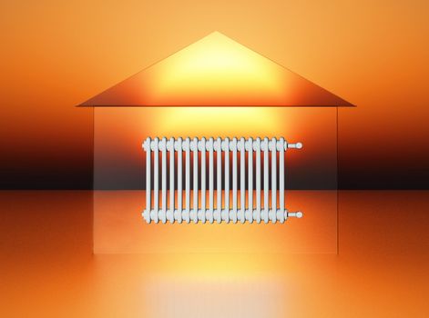 conceptual view of domestic heating