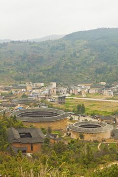 Tulou, a historical site in Fujian china. World Heritage.