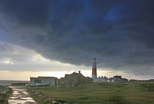 Fishing Huts at Portland Bill on Portland in Dorset