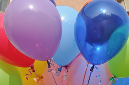 Inflatable air balloons filled with gas or air