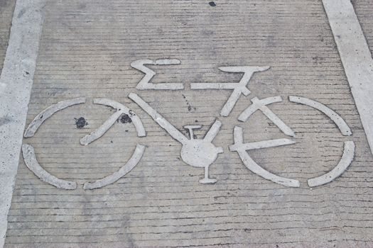 bicycle Road Sign in the city