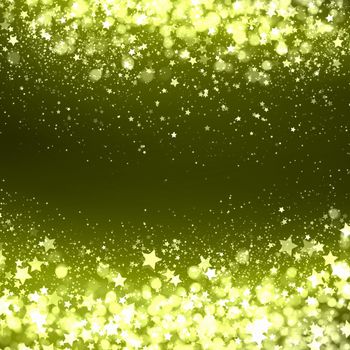 Yellow colour bokeh abstract light background. Illustration