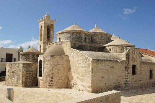 Beautiful ancient five dome church of Paraskevi, Cyprus, Europe