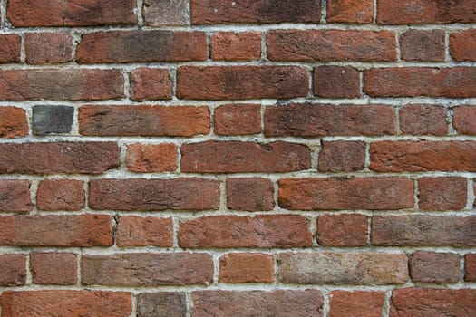 Texture of ancient grunge brick wall
