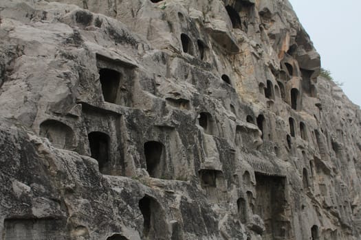 Man-carved Longmen grottoes, a UNESCO World Heritage Site, in Luoyang, China
