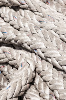 ship ropes background texture on the boat