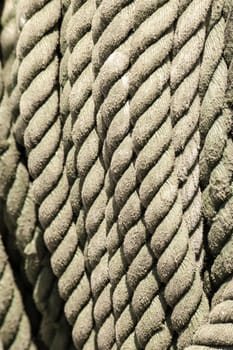 ship ropes background texture on the boat