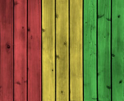 Background wood board texture with reggae color