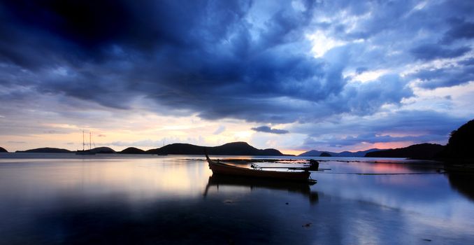 Cape Panwa sunset in Phuket Thailand Asia