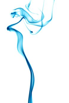 blue smoke abstract background close up