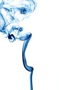 blue smoke abstract background close up