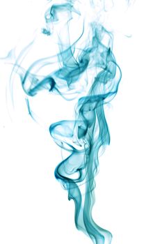 blue smoke abstract background close up