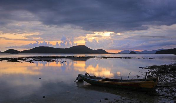 Cape Panwa sunset in Phuket Thailand Asia