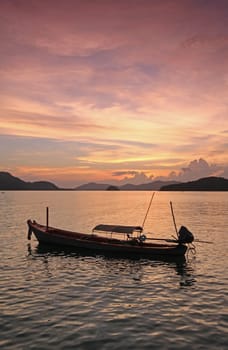 Cape Panwa sunset in Phuket Thailand Asia