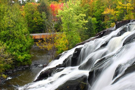 Bond Falls is a spectacular waterfall on the Ontonagon River in northern Michigan.