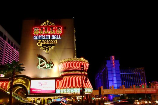 Las Vegas, USA - November 30, 2011: Bill's Gamblin' Hall and Saloon was originally known as Barbary Coast Hotel and Casino. The name was changed in the year 2007.