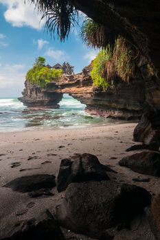 Pura Batu Bolong - small hindu temple near Tanah Lot, Bali, Indonesia