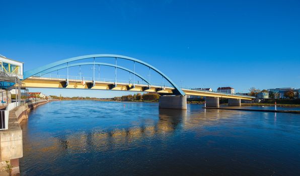Oderbruecke Bridge, Frankfurt Oder Germany to Slubice Poland