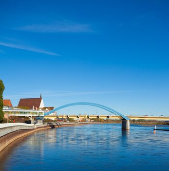 Oderbruecke Bridge, Frankfurt Oder Germany to Slubice Poland