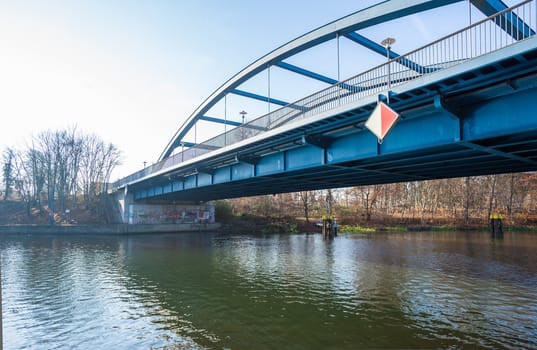 Bridge over the River Spree at Fuerstenwalde, Brandenburg